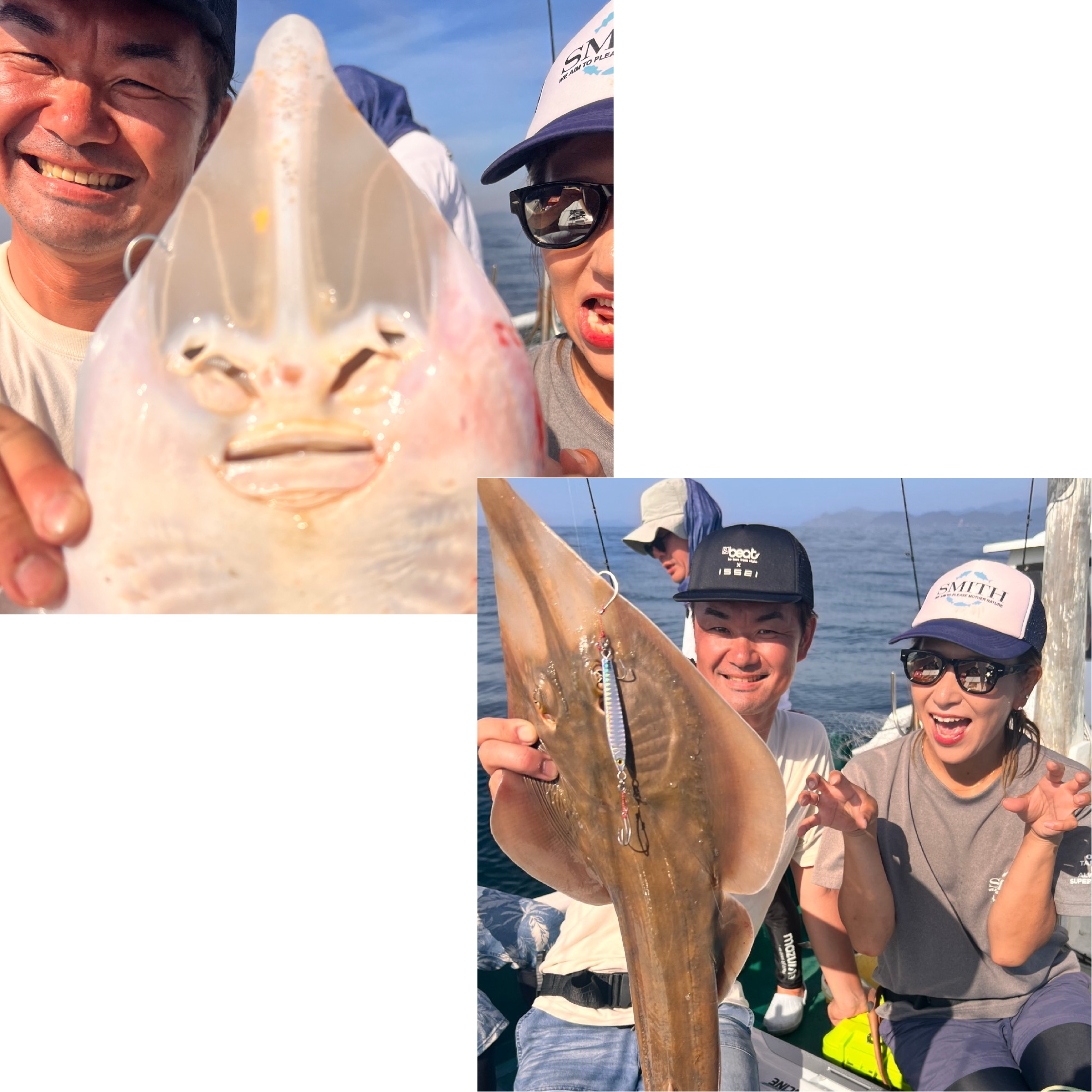 魚をもつWithの社長と社員の様子