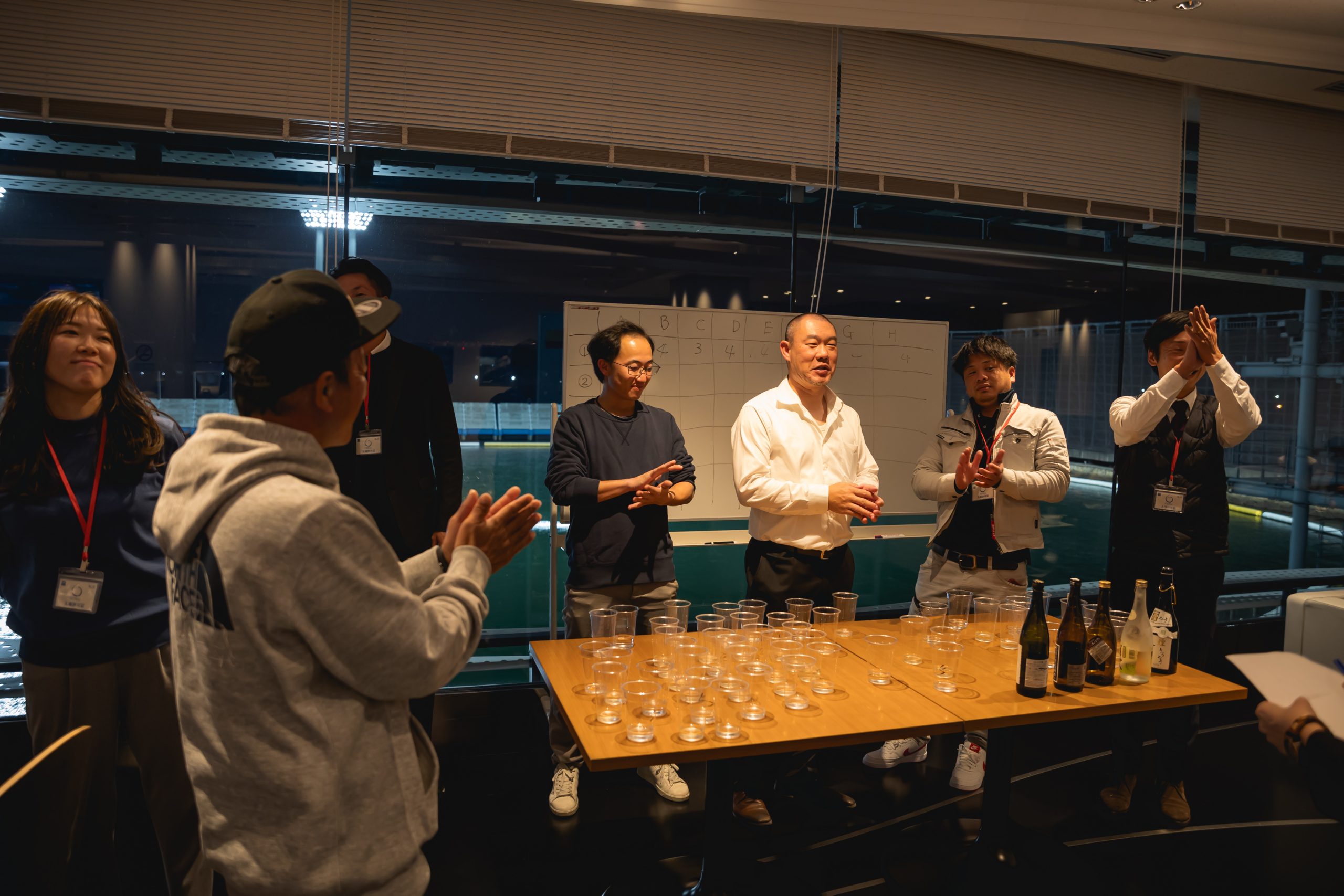 With株式会社の忘年会のワインの飲み比べ