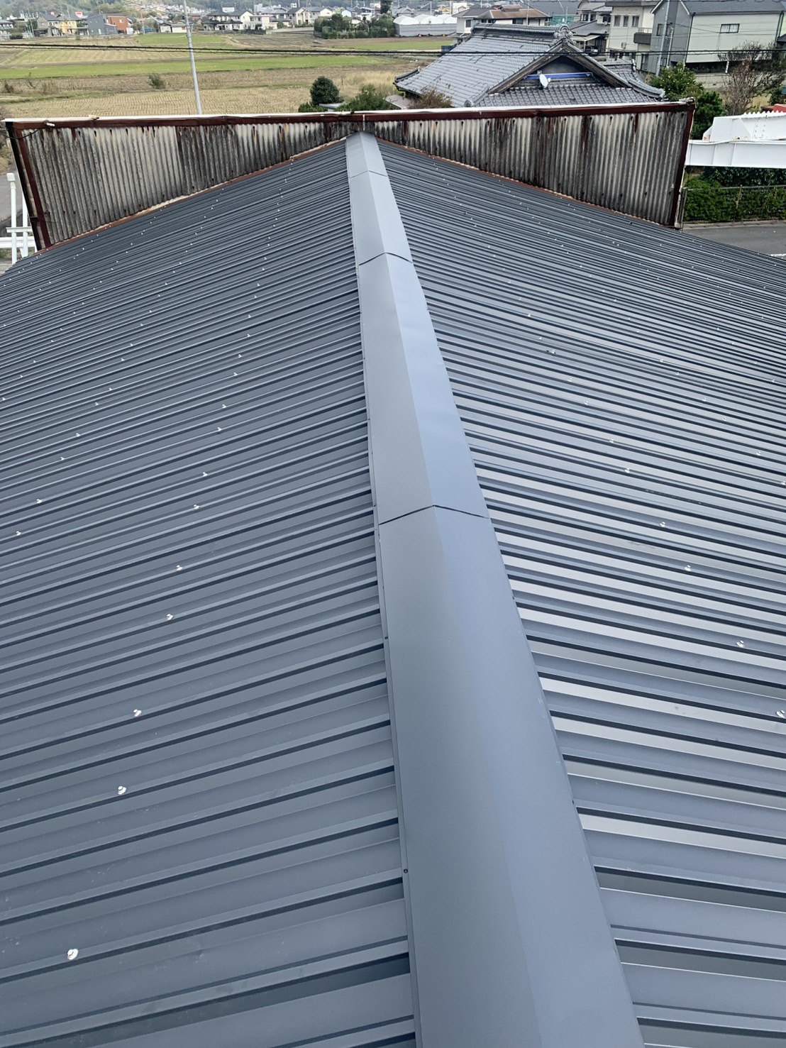 ガルバリウム鋼板を使用した屋根