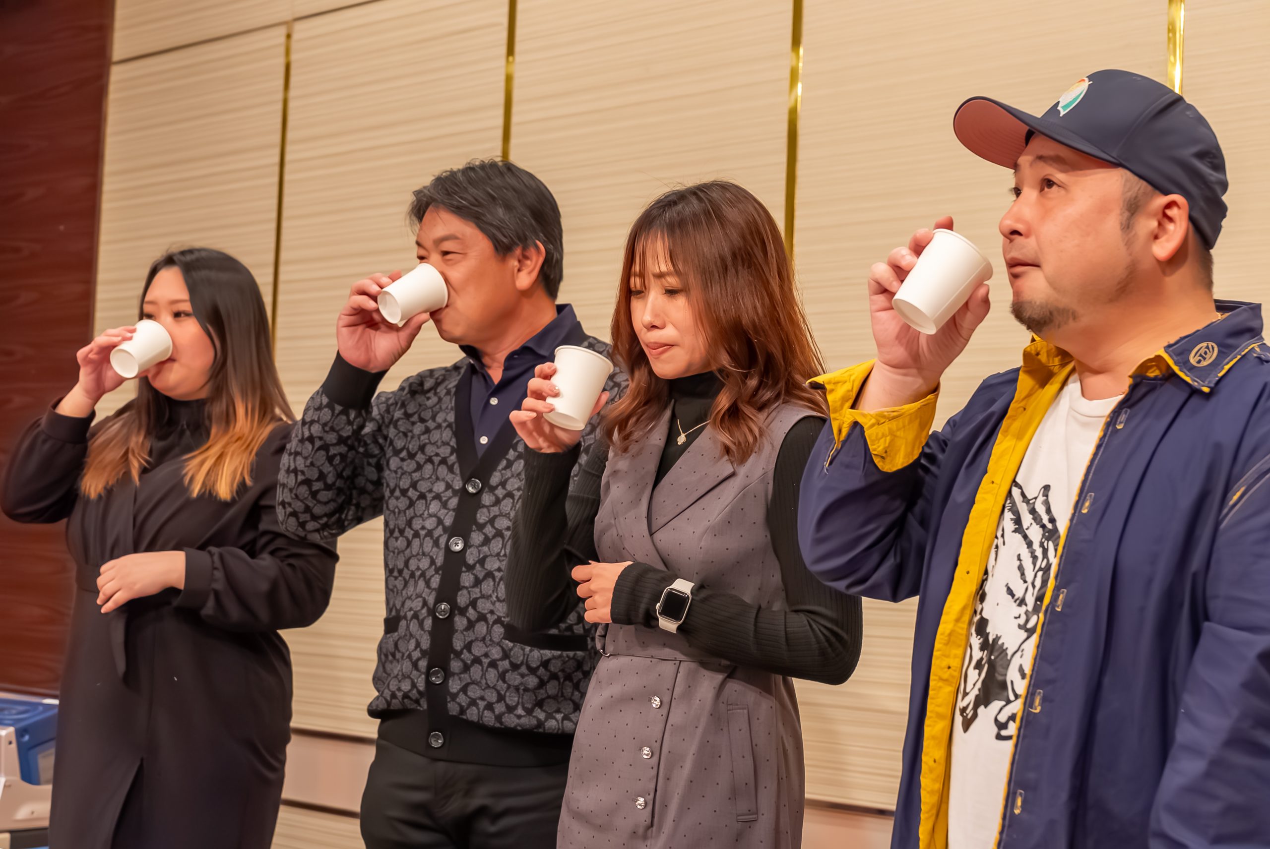 ビールの種類飲み比べの様子